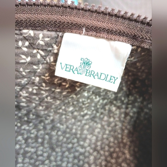 Vera Bradley Java Brown Retired Floral Duffle Bag EUC - Picture 8 of 11